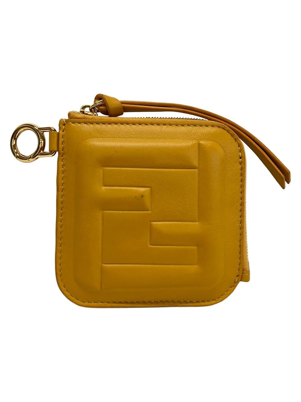 Fendi Ff Cube Wallet Small Yellow #376436F70B